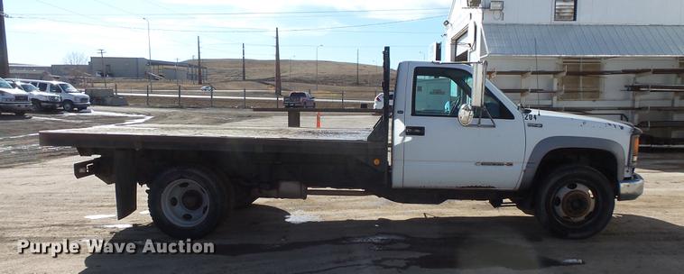 image for item DV9666 1997 Chevrolet 3500 flatbed pickup truck
