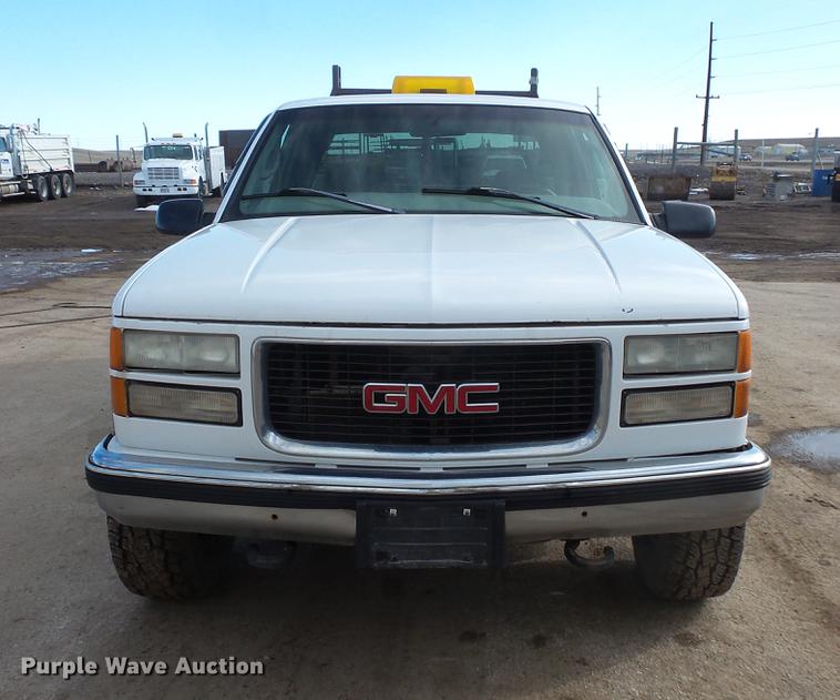 image for item DV9667 1998 GMC Sierra 2500 Ext. Cab utility bed pickup truck