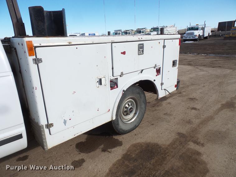 image for item DV9667 1998 GMC Sierra 2500 Ext. Cab utility bed pickup truck