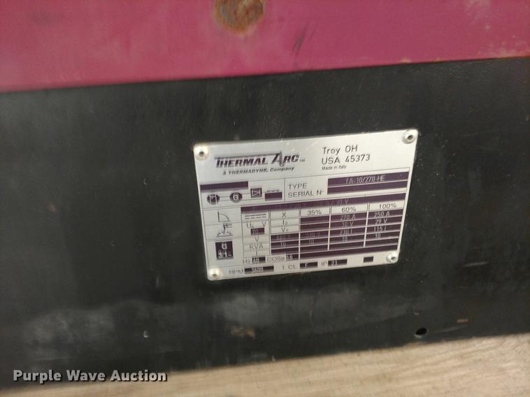 image for item EJ9503 Thermal Arc T-Bird Power Plus TA 10/270-HE welder