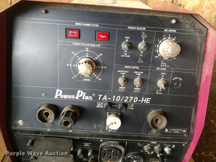 image for item EJ9503 Thermal Arc T-Bird Power Plus TA 10/270-HE welder