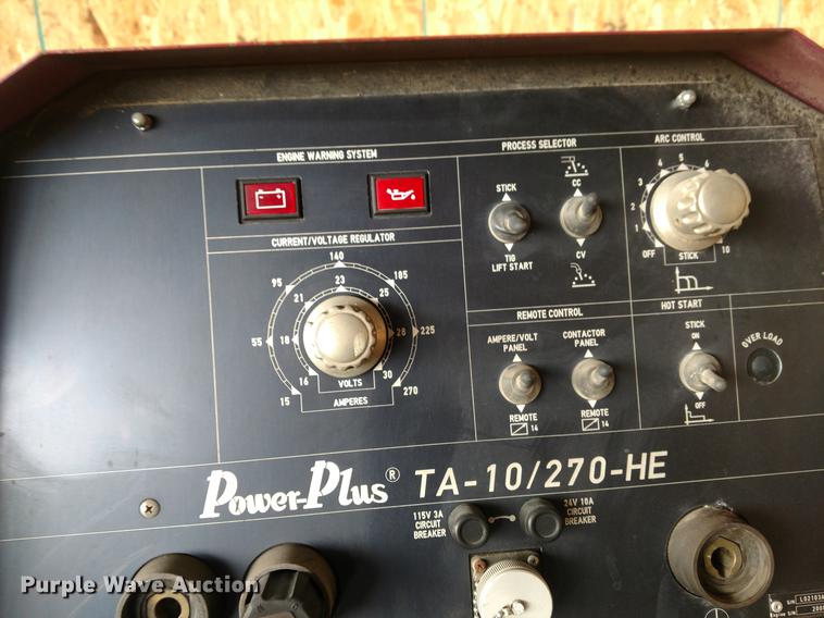 image for item EJ9503 Thermal Arc T-Bird Power Plus TA 10/270-HE welder