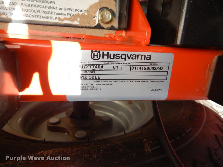image for item EJ9831 Husqvarna MZ52LE lawn mower