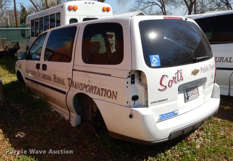 image for item EJ9867 2007 Chevrolet Uplander handicap accessible van