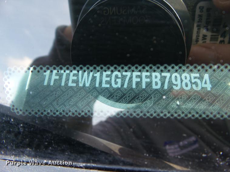 image for item L5670 2015 Ford F150 SuperCrew pickup truck