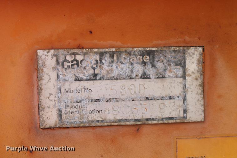 image for item DB5119 1982 Case 580D backhoe