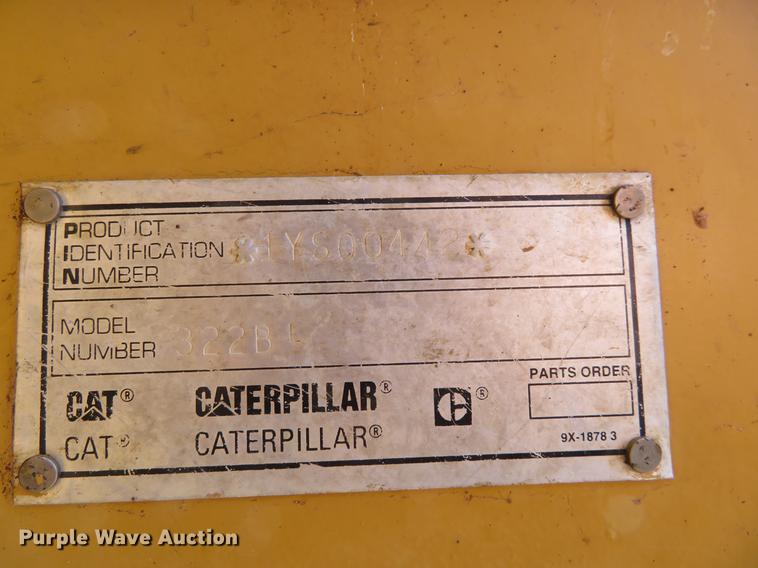 image for item DC0909 1997 Caterpillar 322B L excavator