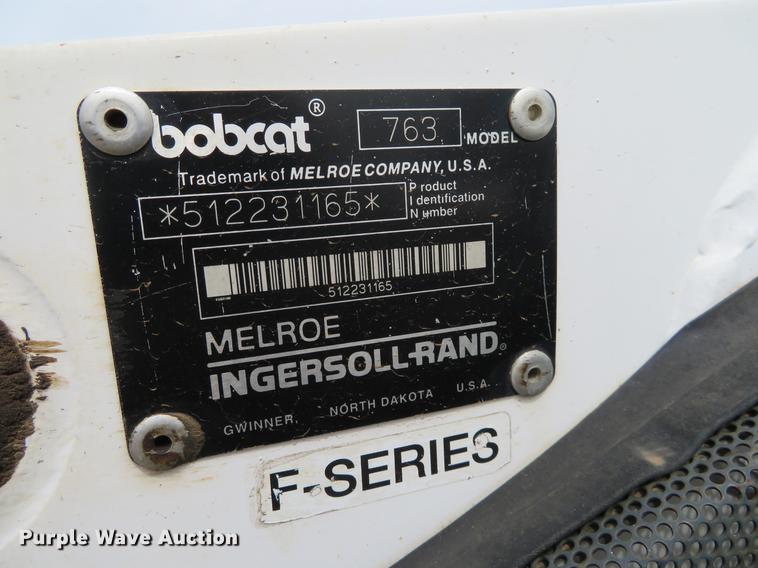 image for item DC0993 1998 Bobcat 763 skid steer