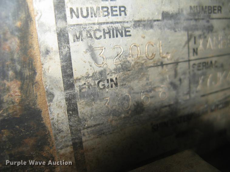 image for item DC2336 2001 Caterpillar 320CL excavator