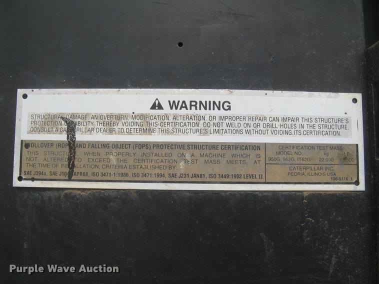 image for item DC2339 2001 Caterpillar 950G wheel loader