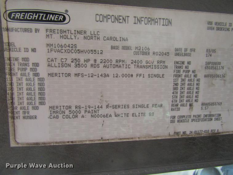 image for item DC4360 2005 Freightliner M2 106 bucket truck