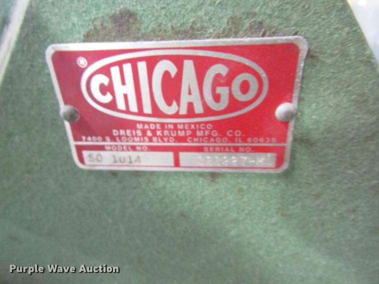 image for item DC4361 Chicago SO-1014 sheet metal brake