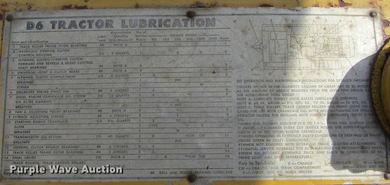 image for item DD2726 1965 Caterpillar D6B dozer