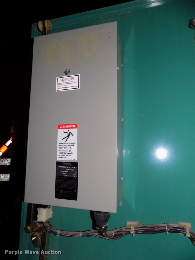 image for item DD2814 Onan 250ODFM-17R/27619N generator