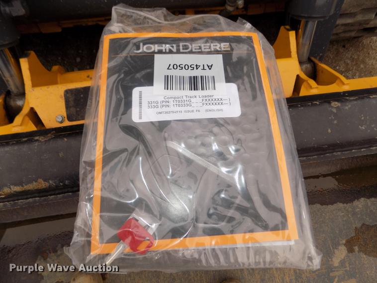 image for item DD2818 2017 John Deere 333G skid steer