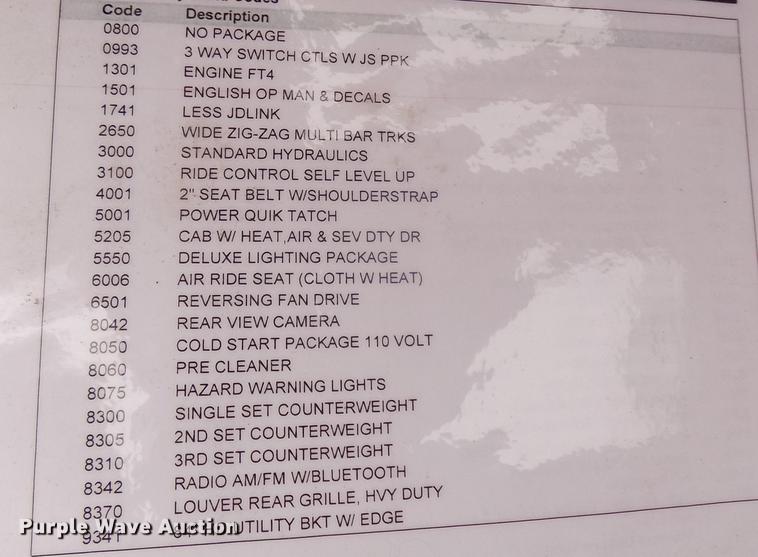 image for item DD2818 2017 John Deere 333G skid steer