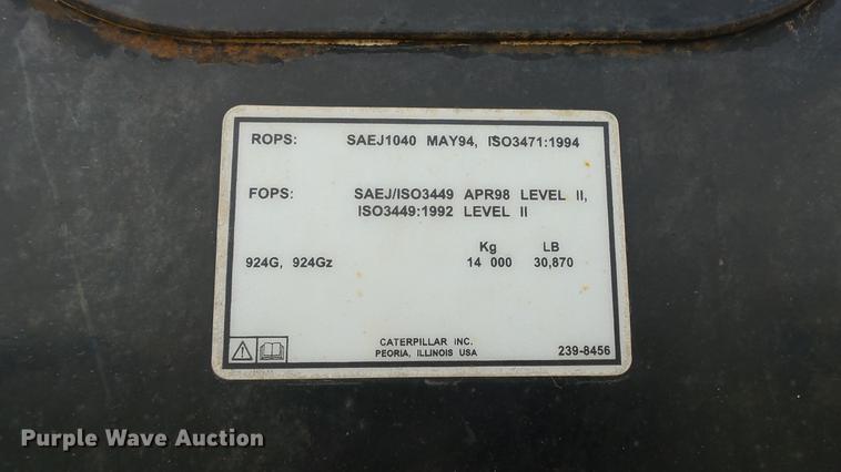 image for item DF4250 2004 Caterpillar 924G wheel loader