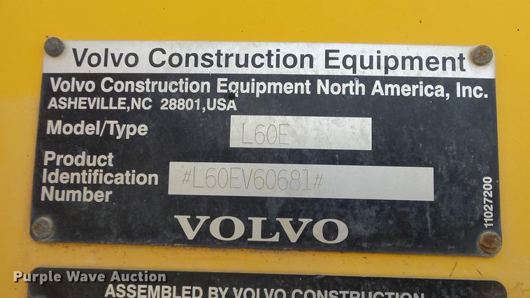 image for item DF4251 2005 Volvo L60E wheel loader