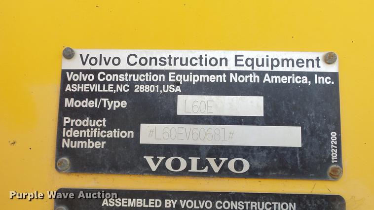 image for item DF4251 2005 Volvo L60E wheel loader