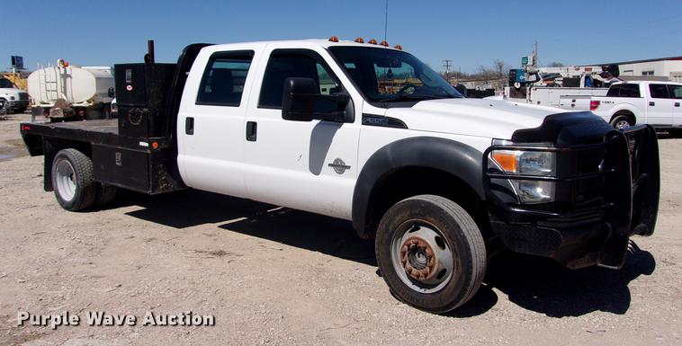 image for item DK9905 2011 Ford F550 Super Duty Crew Cab flatbed truck