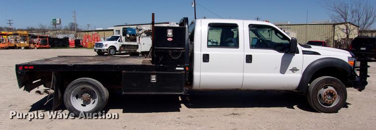 image for item DK9905 2011 Ford F550 Super Duty Crew Cab flatbed truck