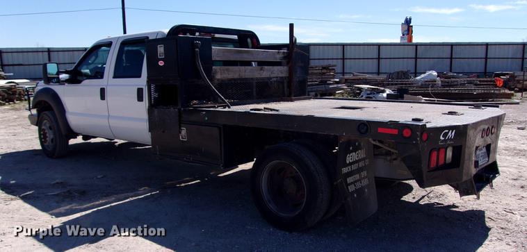 image for item DK9905 2011 Ford F550 Super Duty Crew Cab flatbed truck
