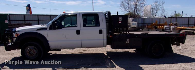 image for item DK9905 2011 Ford F550 Super Duty Crew Cab flatbed truck