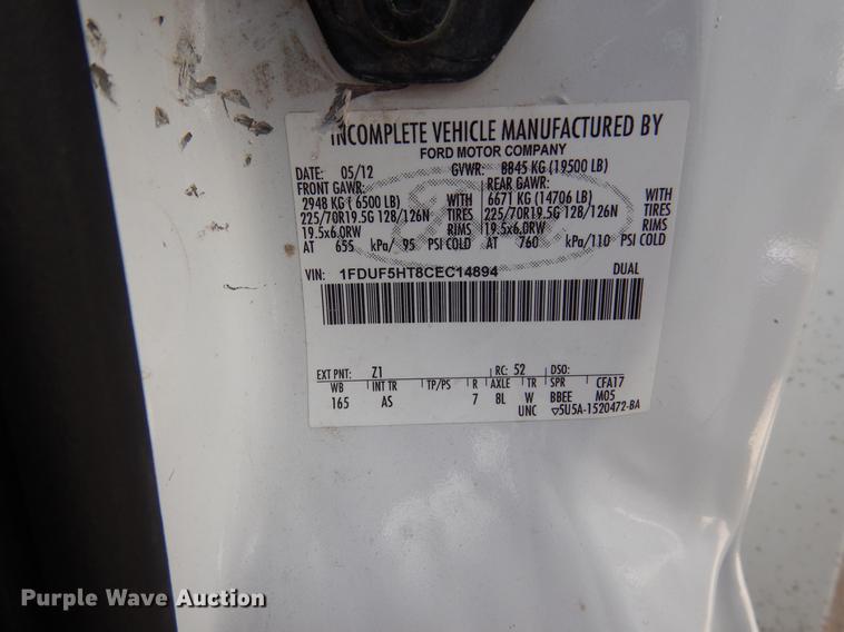 image for item DK9906 2012 Ford F550 Super Duty service truck