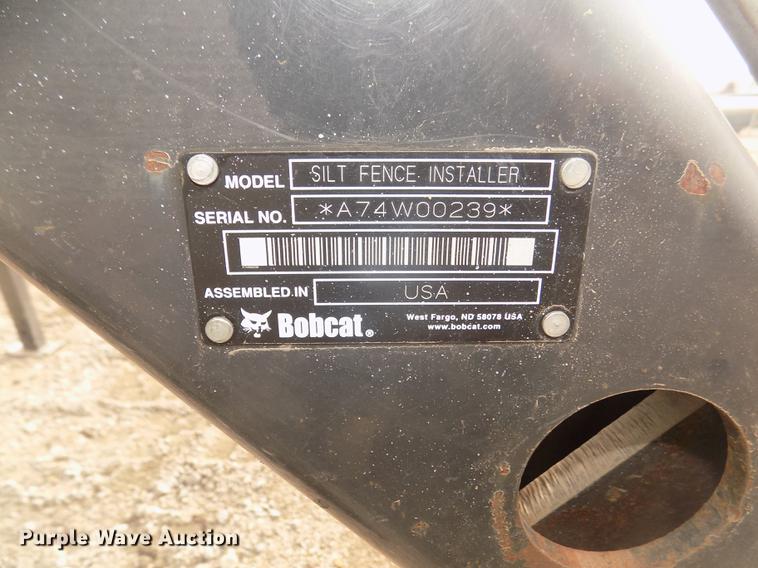 image for item DO9019 Bobcat silt fence installer