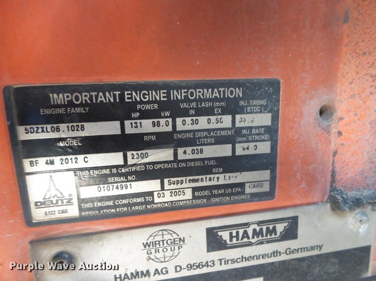 image for item DS9558 2003 Hamm HD120 double drum vibratory roller