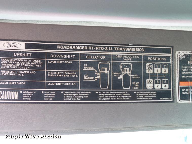 image for item DV9555 1998 Ford LT9513 Louisville 113 dump truck