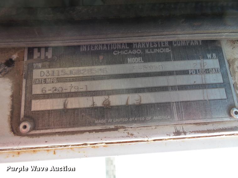 image for item DV9598 1979 International F5050 ready mix truck