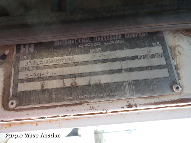 image for item DV9598 1979 International F5050 ready mix truck