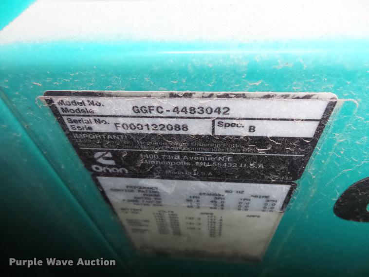 image for item DV9669 Onan GGFC-4483042 generator