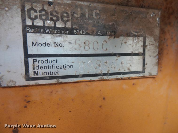 image for item DV9675 1979 Case 580C backhoe