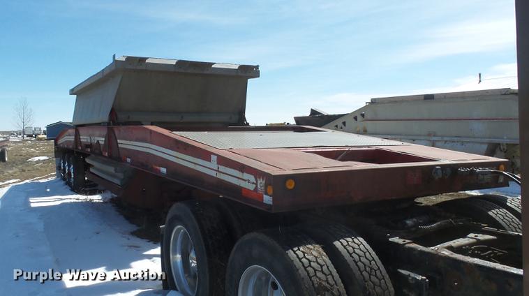 image for item DX9059 1985 Trail King PD2-443A bottom dump trailer