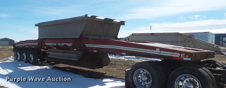 image for item DX9059 1985 Trail King PD2-443A bottom dump trailer