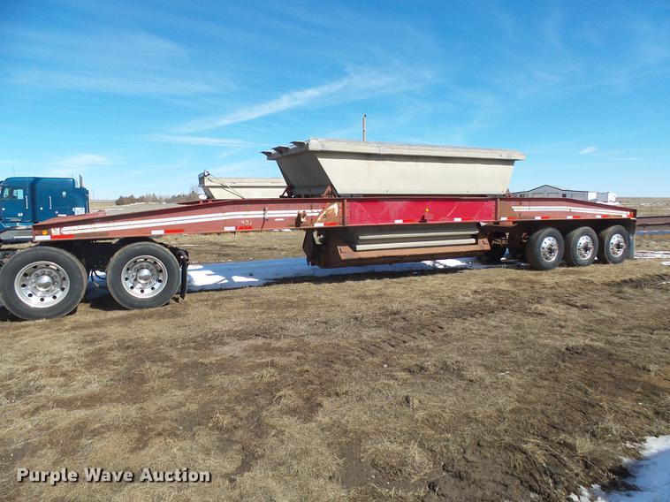 image for item DX9059 1985 Trail King PD2-443A bottom dump trailer