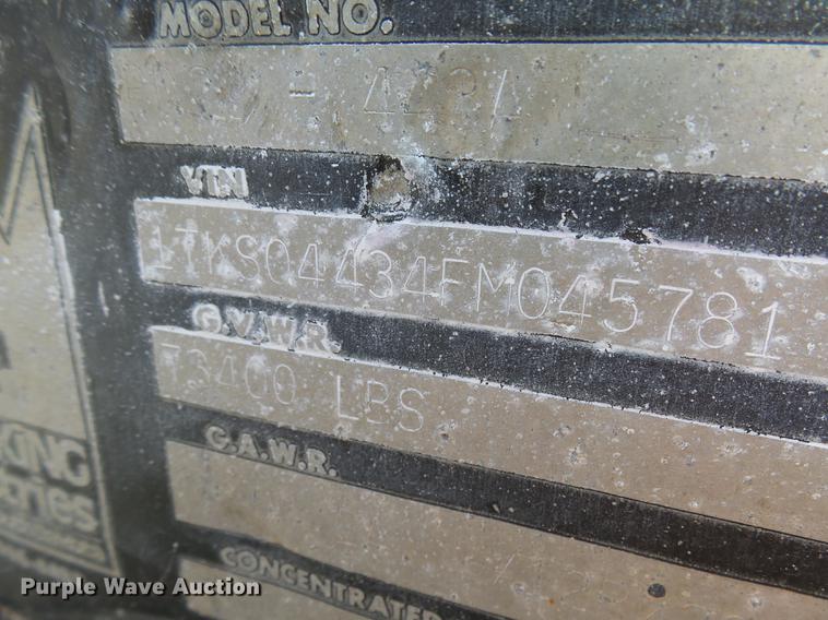 image for item DX9059 1985 Trail King PD2-443A bottom dump trailer