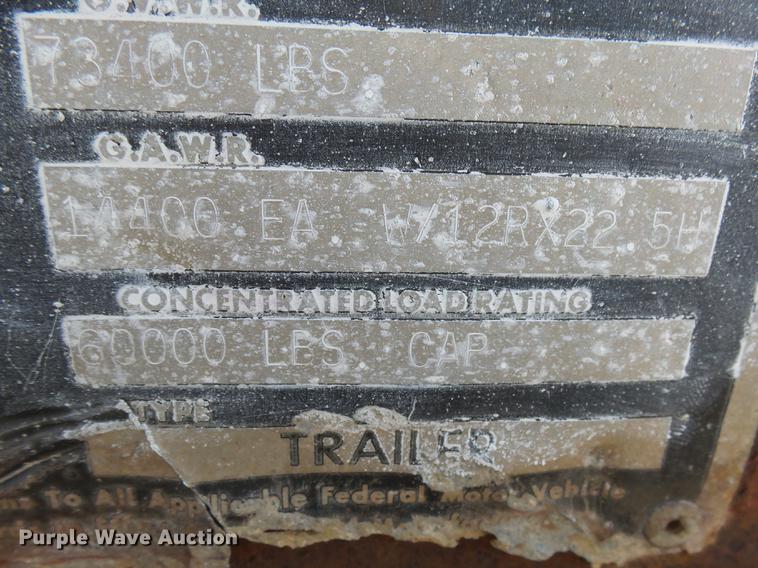 image for item DX9059 1985 Trail King PD2-443A bottom dump trailer