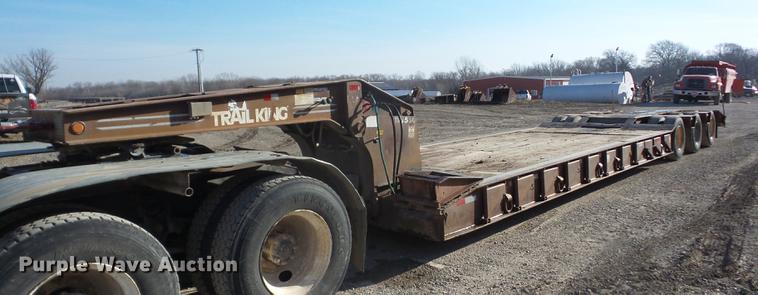 image for item EI9775 1986 Trail King TK1550 low boy equipment trailer