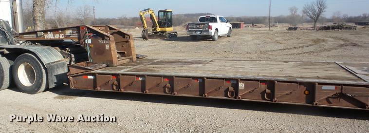image for item EI9775 1986 Trail King TK1550 low boy equipment trailer