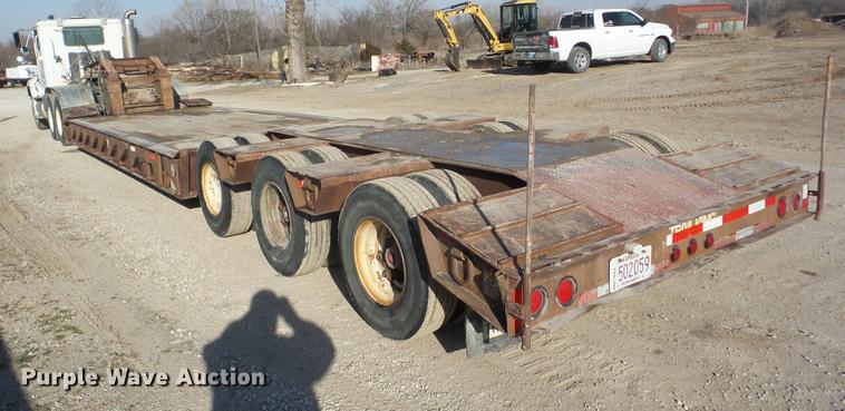 image for item EI9775 1986 Trail King TK1550 low boy equipment trailer