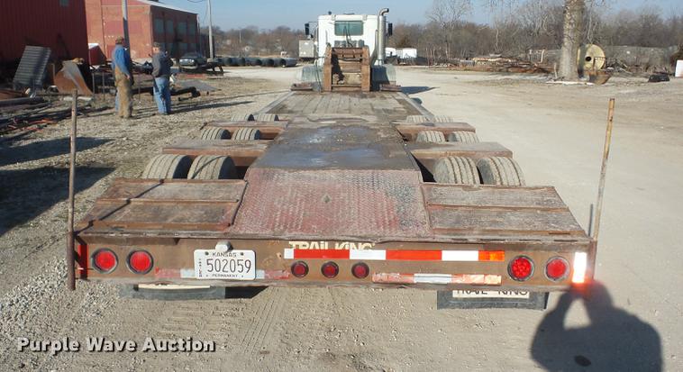image for item EI9775 1986 Trail King TK1550 low boy equipment trailer