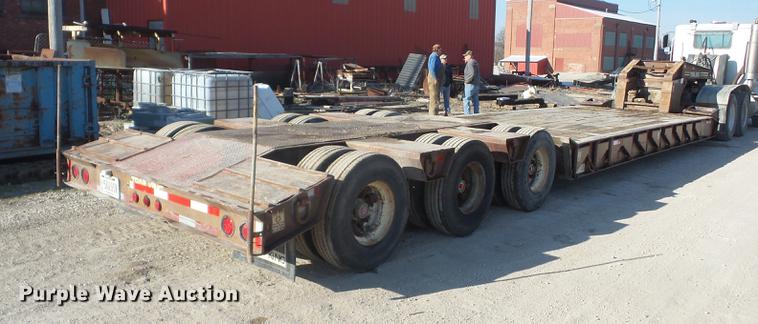 image for item EI9775 1986 Trail King TK1550 low boy equipment trailer