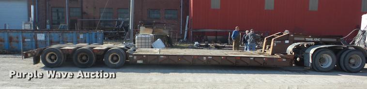 image for item EI9775 1986 Trail King TK1550 low boy equipment trailer