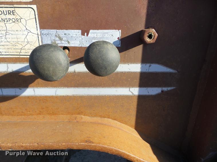 image for item EI9775 1986 Trail King TK1550 low boy equipment trailer