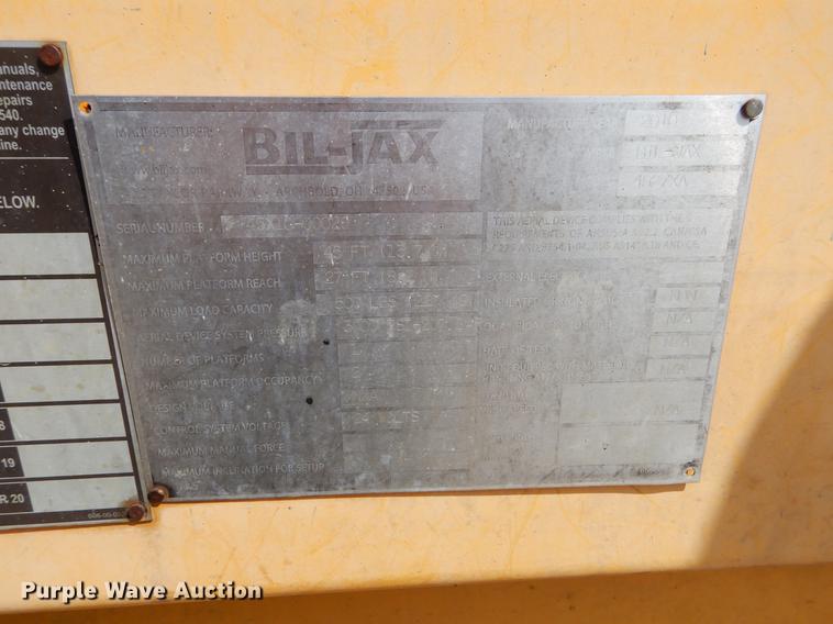 image for item EJ9810 2010 Bil-Jax 45XA boom lift