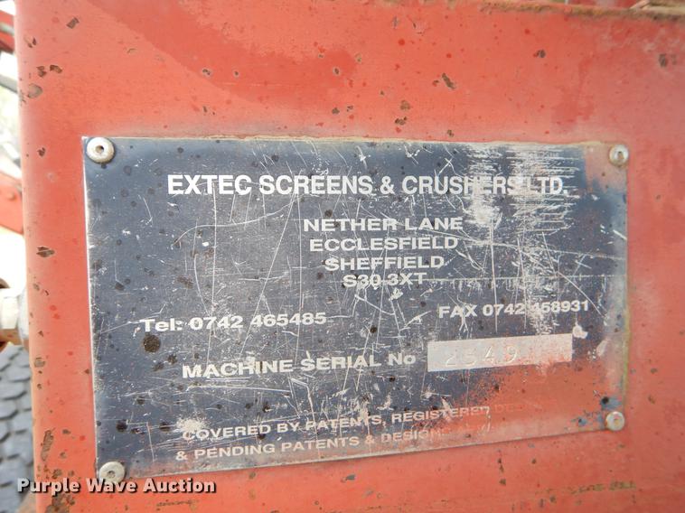 image for item EJ9851 Extec Screens screening plant