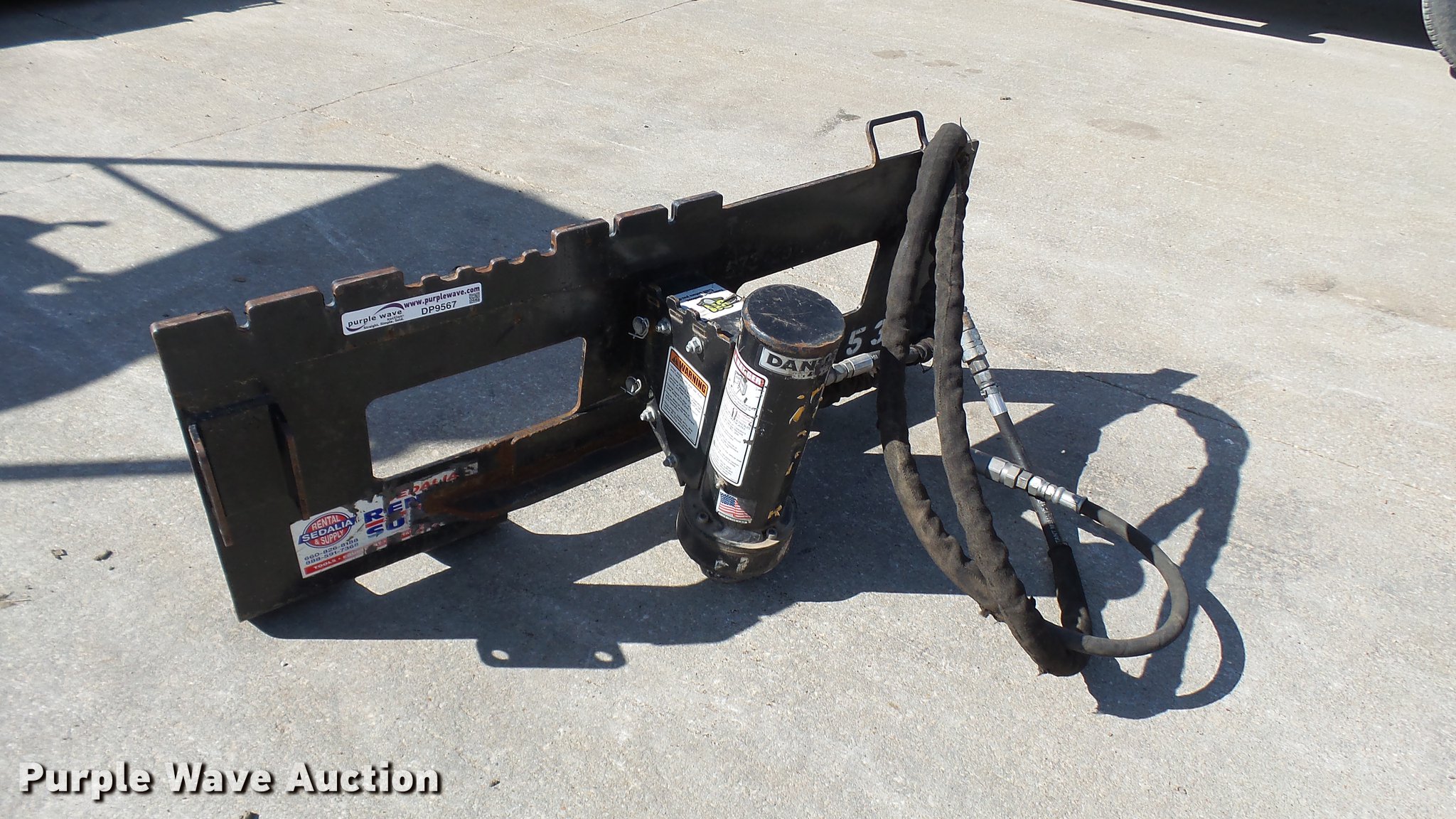 Danuser T3 skid steer post driver in Sedalia, MO Item DP9567 sold